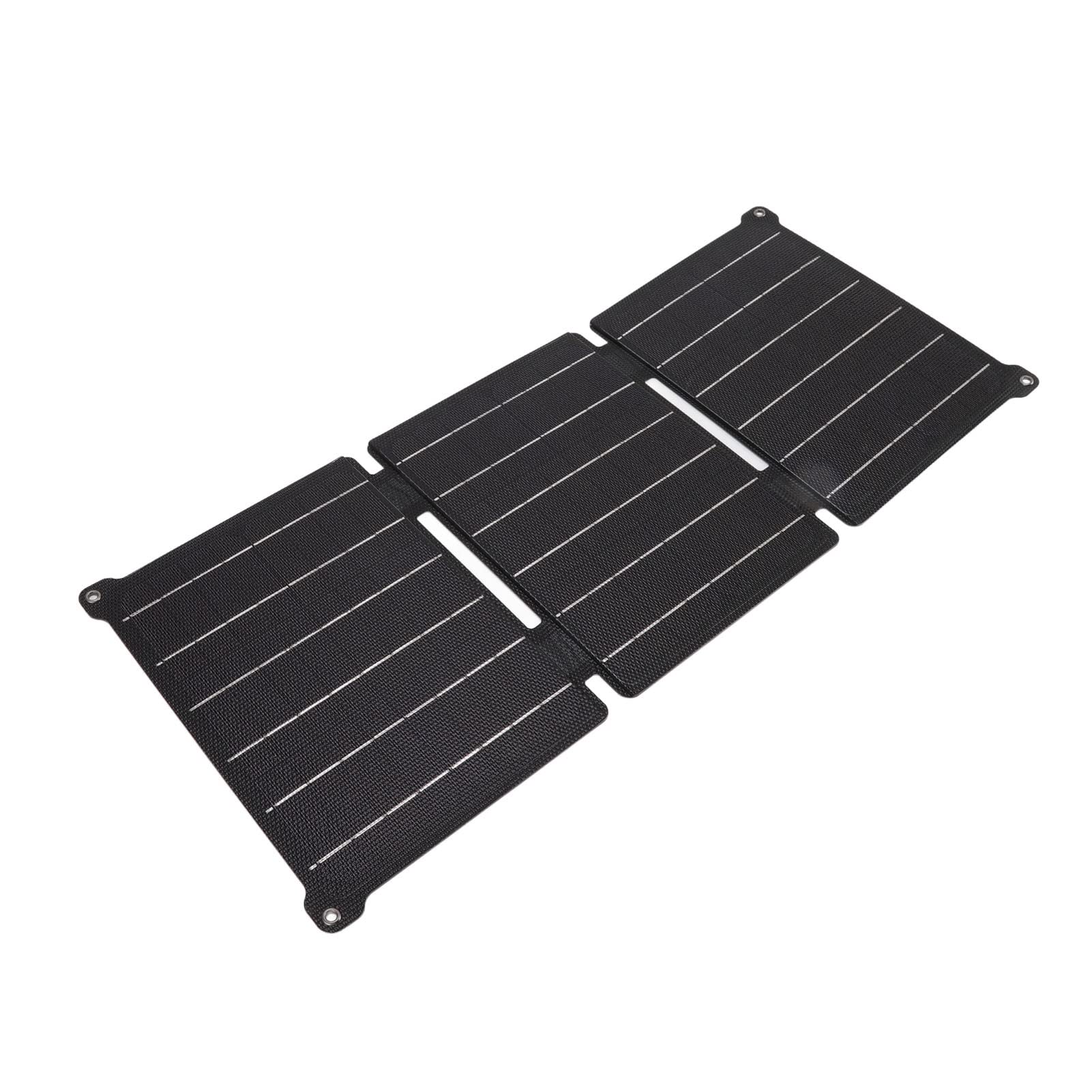 Caricabatterie Solare Pieghevole, Pannello Solare Portatile Impermeabile IPX6 da 21 W Caricabatterie per Telefono con Doppia Uscita CC USB per Campeggio Escursionismo Telefoni Power Bank