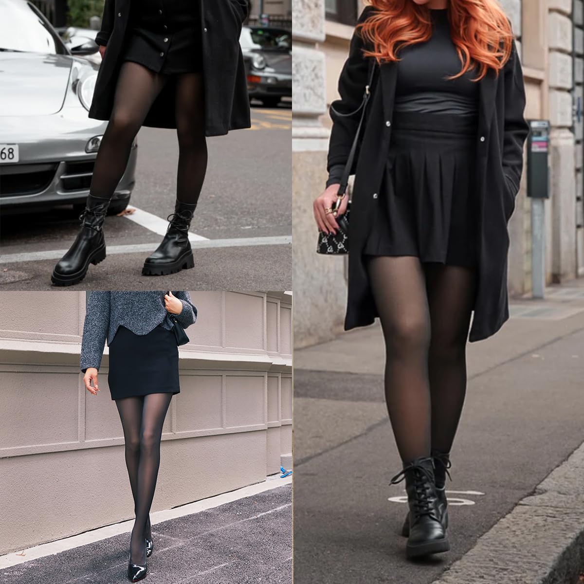 Warme Strumpfhose für Damen, mit Fleece gefüttert, hohe Taille, ultradick, durchscheinend, Winterstrumpfhose
