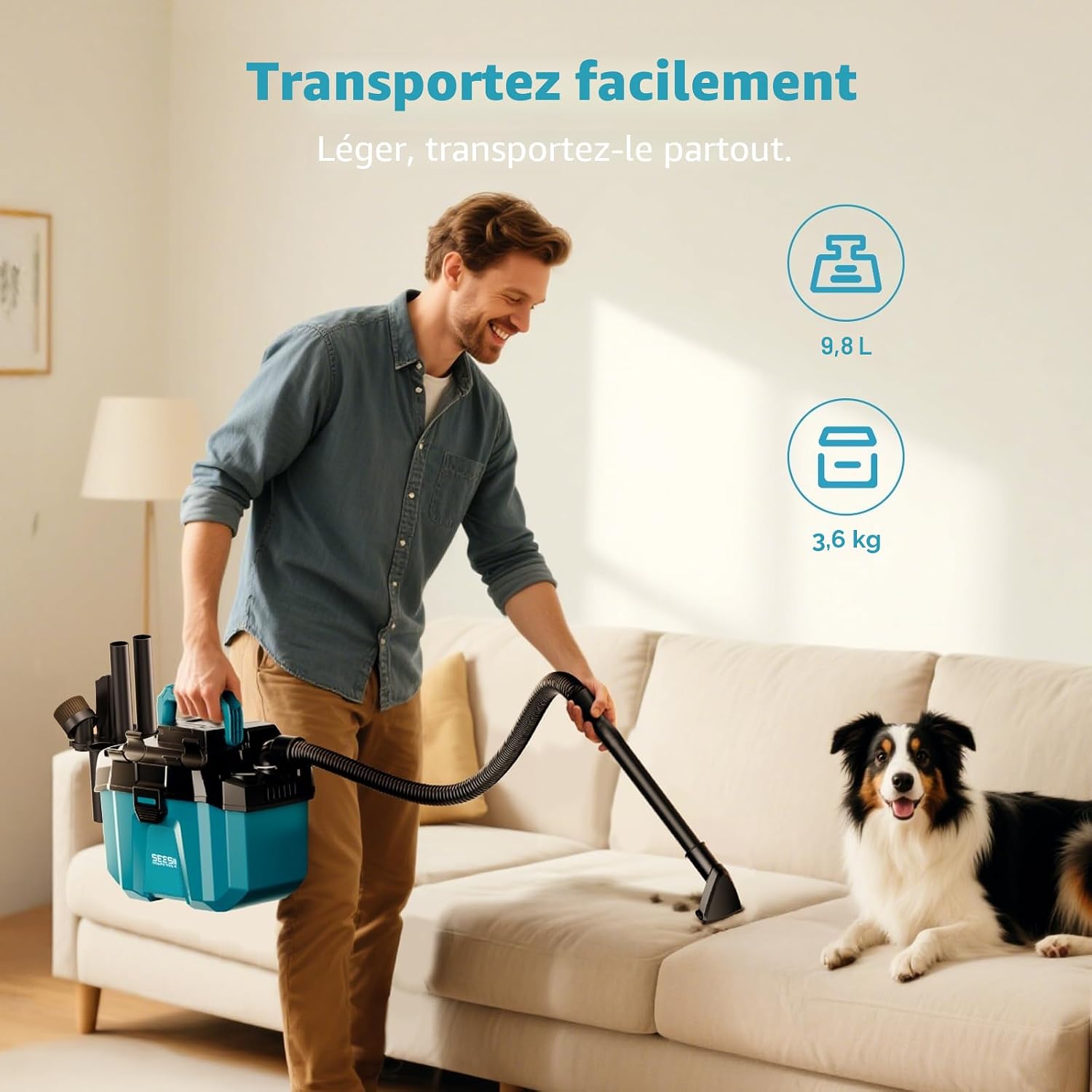 aspirateur eau poussière – vue détaillée