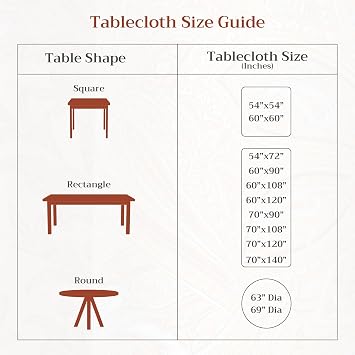 Maison d' Hermine Table Cloth Square Table Reusable 100% Cotton 54x54