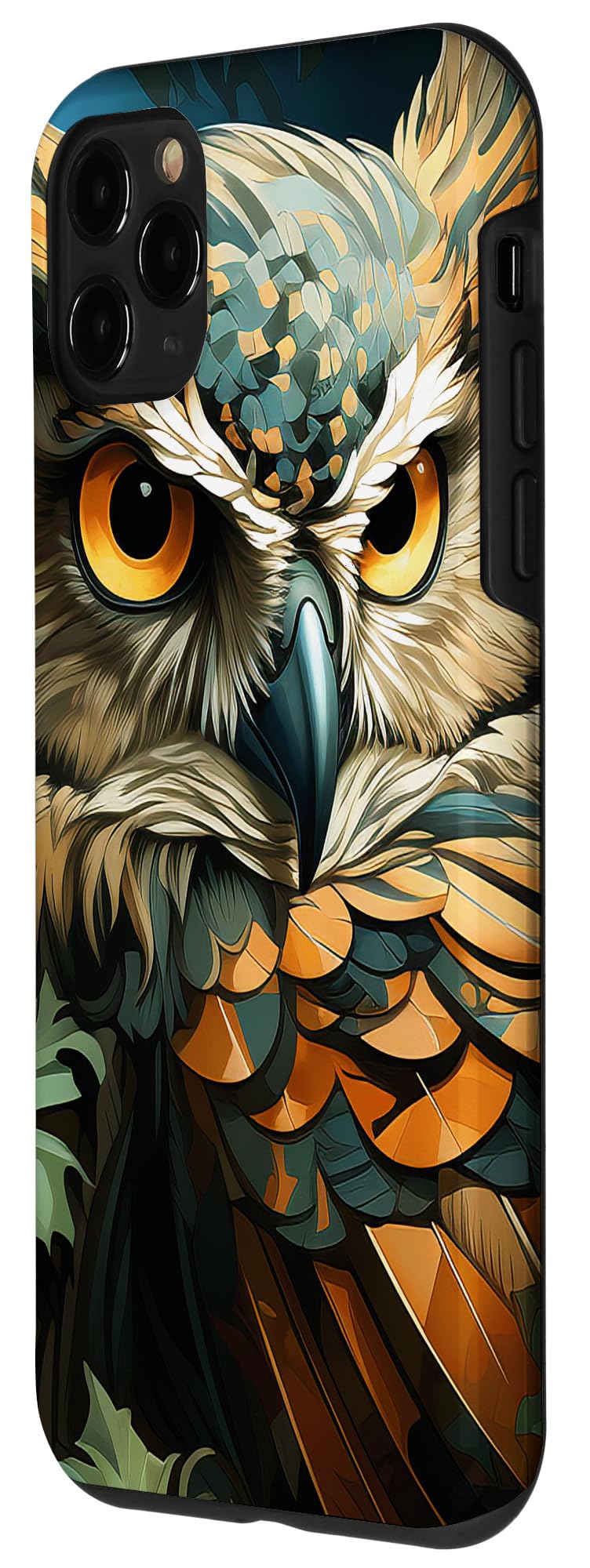 Owl Leaves Camouflage Graphic Case for iPhone 11 Pro - Image 2