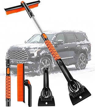 3合1伸缩雪刷冰刮车窗防滑手柄