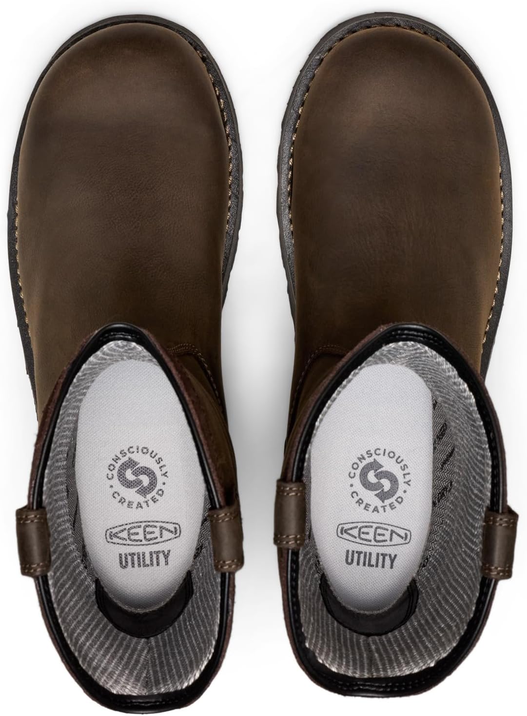 KEEN Utility Cincinnati Pull-On 90° Heel Waterproof Work Boots (Carbon Toe)