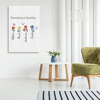 Amazon.com: Personalized Grandma's Garden Grandkids Names