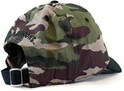 Miniatura 3 de Mens NCAA Camo Hat Unisex College Cap Collegiate Woodland Camo Two-Tone Hat for Men and Women