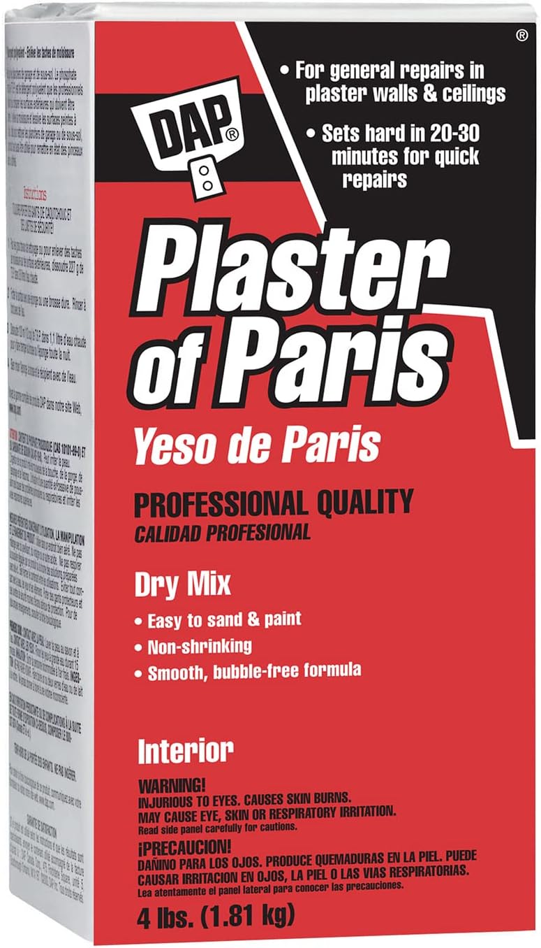 DAP 10318 Paris Plaster, 4 LB, White, 64 Ounce