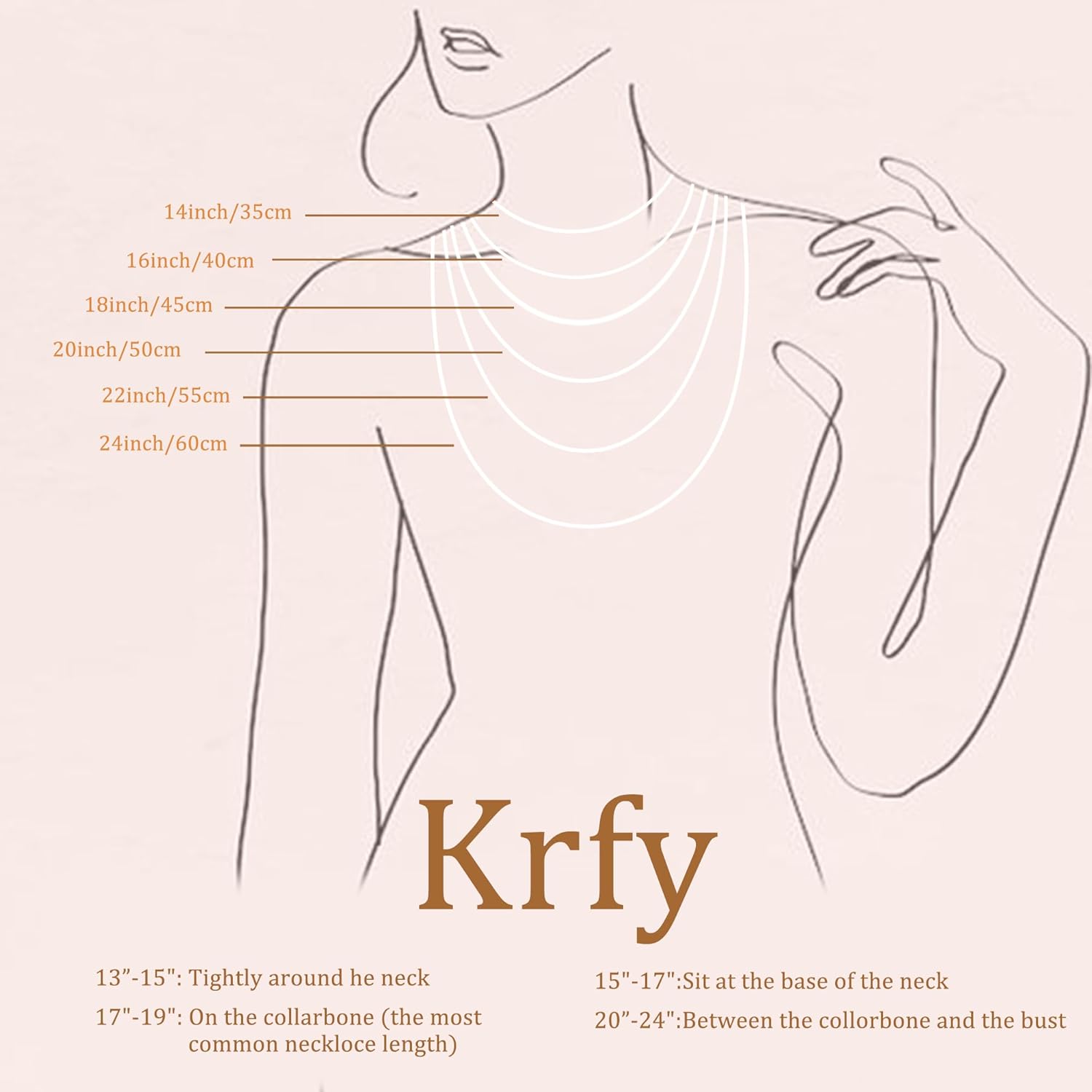 Krfy 14K Gold Plated Chain Necklace for Women Trendy - 925 Sterling Silver Clasp Dainty Choker Necklace 14/16/18/20 inch Thin Simple Box Figaro Chain Herringbone Necklace Jewelry for Women - Image 6