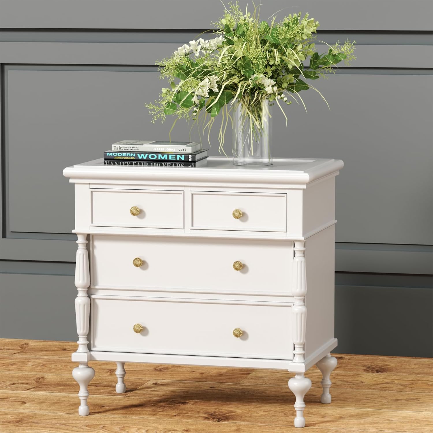 homdiy 15 Pack Gold Cabinet Knobs Brass Dresser Drawer Knobs, Gold Kitchen Cabinet Pulls Round Luxury Cupboard Hardware Zinc Alloy