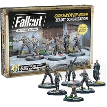 Modiphius Entertainment Fallout Wasteland Warfare - Children of Atom Zealot Congregation - 6 Figures, 32mm Unpainted Resin RPG Miniatures