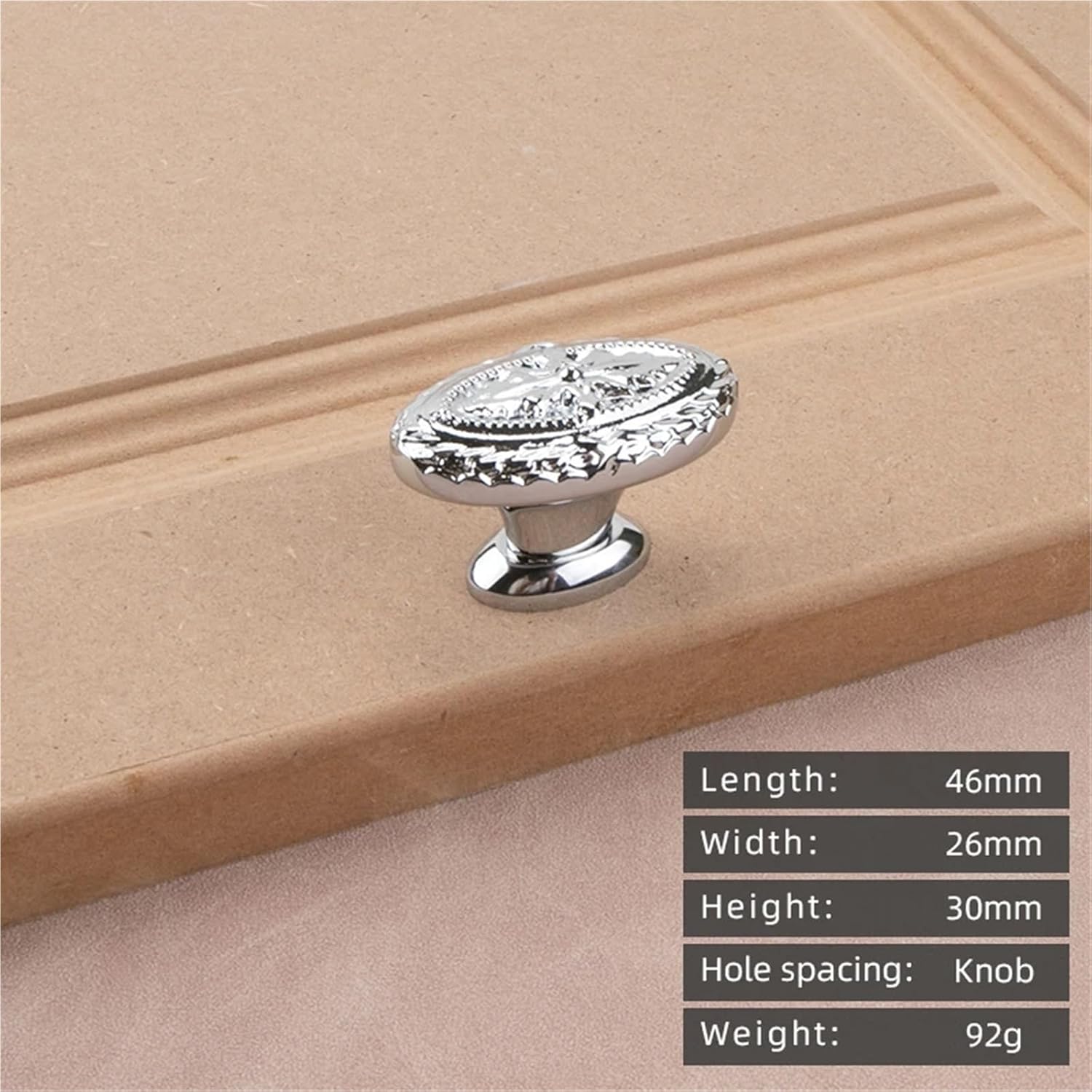Solid Brass Cabinet Bright Chrome Pull Handle Round Ball Water Droplet Drawer 1Pcs(16-46mm)