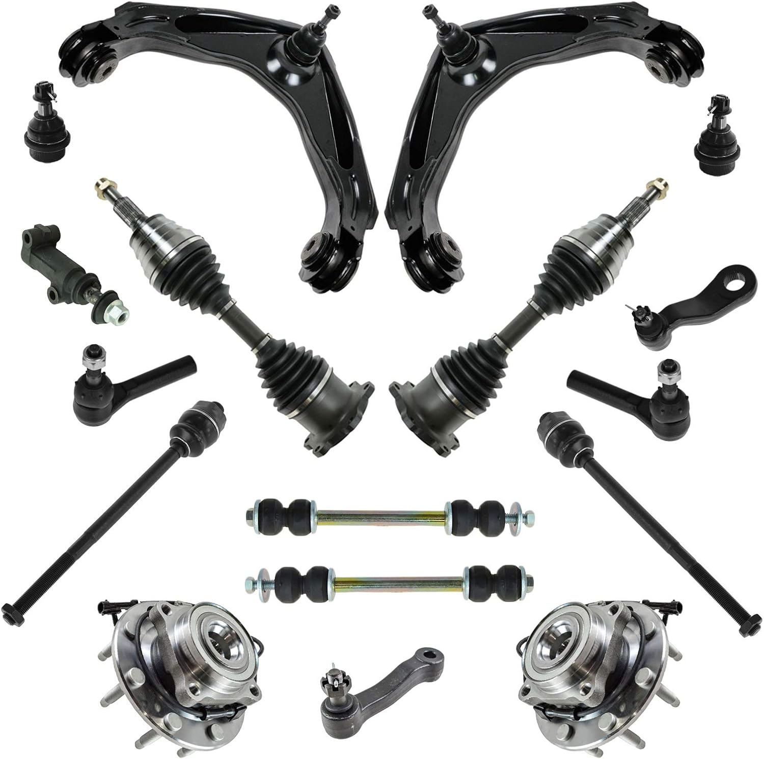 Front Control Arm & Suspension Kit for Chevrolet Silverado - 17pcs