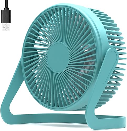 Chchmu Ventilador USB de 5 pulgadas, mini ventilador de mesa de escritorio USB portátil alimentado por USB PC Netbook para camping, hogar, oficina,