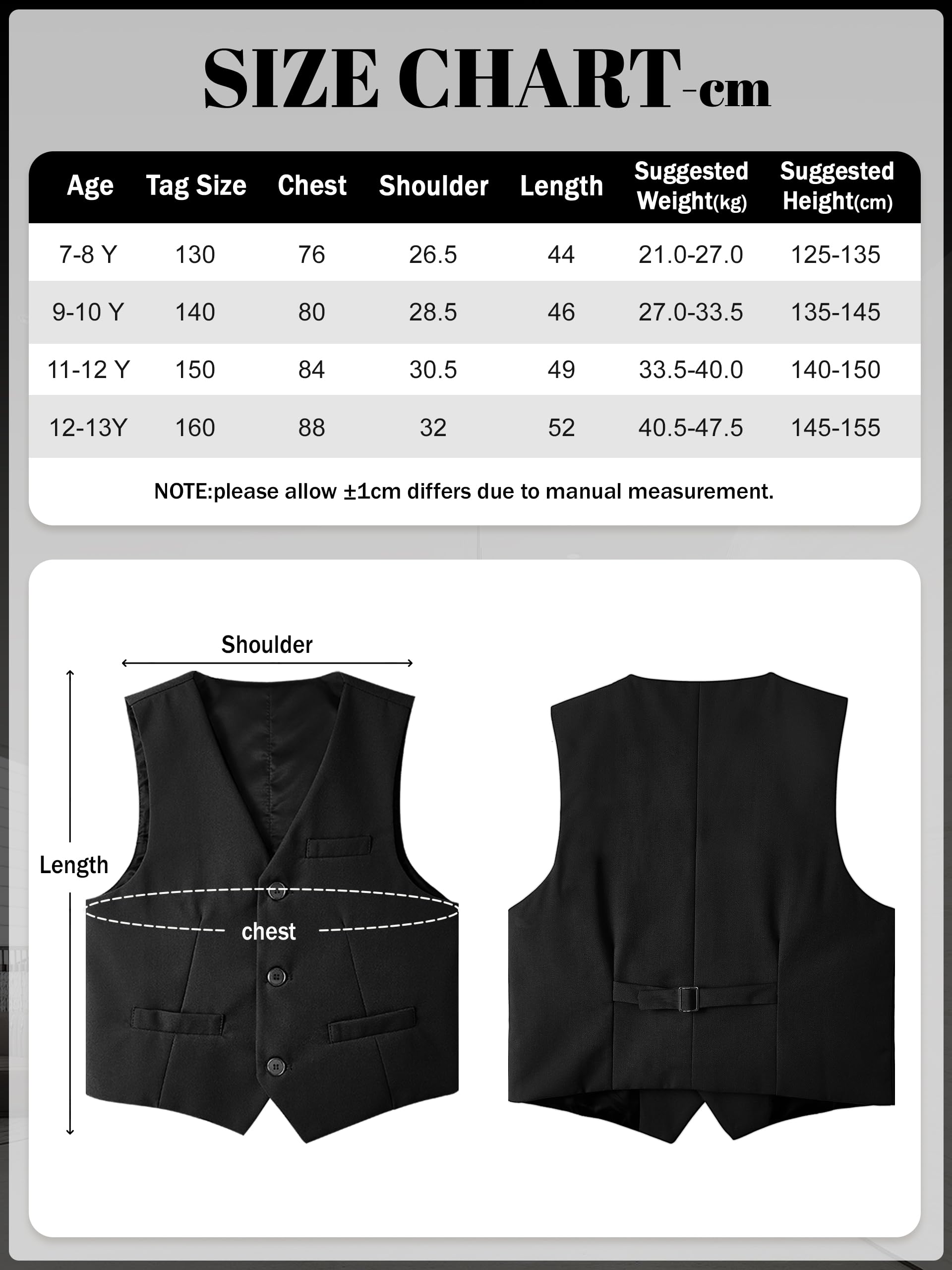 LOLANTA Gilet de Cérémonie Entièrement Doublé pour Garçon – Mariage, Communion