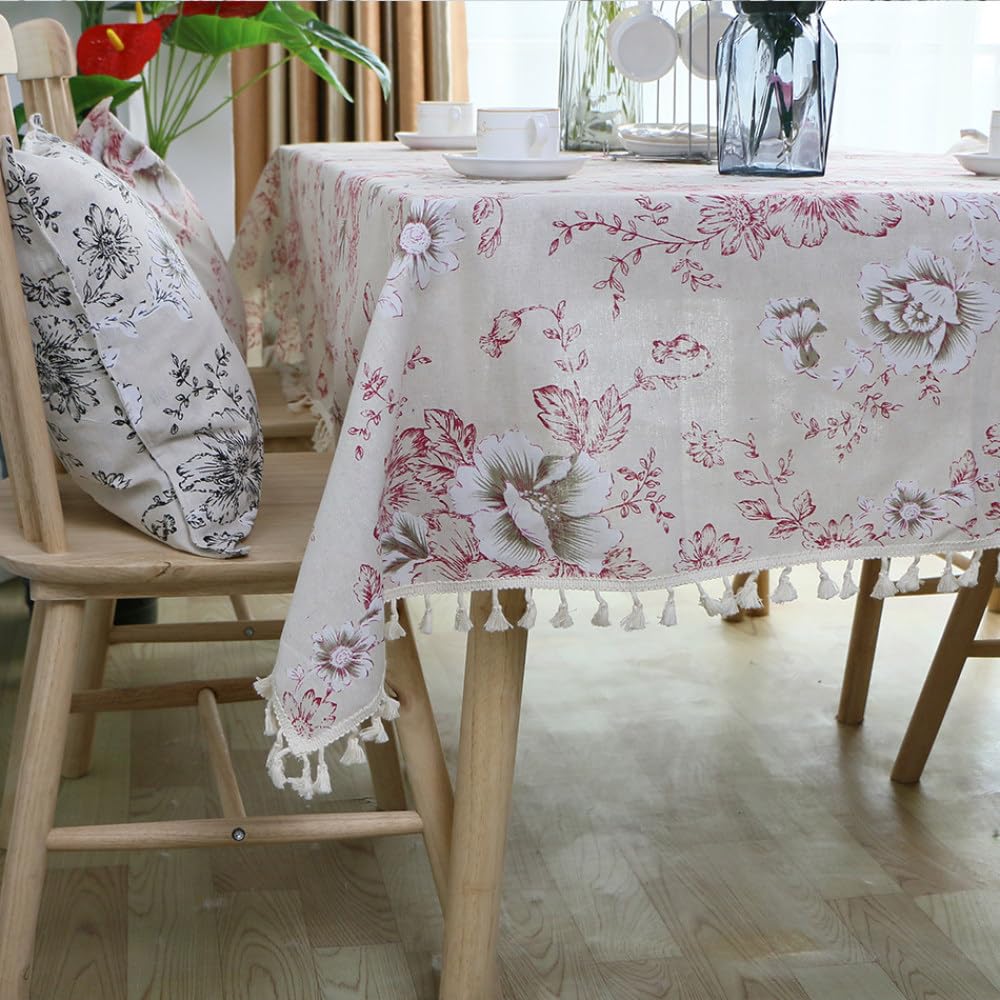 Nappe à fleurs en dentelle pour embellir vos repas de famille et tables de cuisine de style C