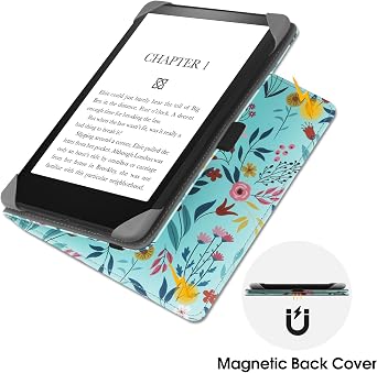 HGWALP Universal Stand Case for 6/6.8/7 inch paperwhite, PU Leather Stand Cover with Handstrap Compatible with All 6