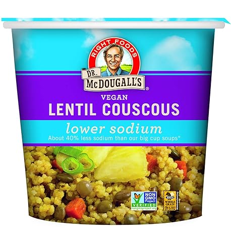 Vista 79 de Dr. McDougall's - Sopa vegana de guisantes divididos - Sin gluten - Fideos ramen - Tazas de fideos ramen instantáneos - Ramen bajo en sodio - Sin