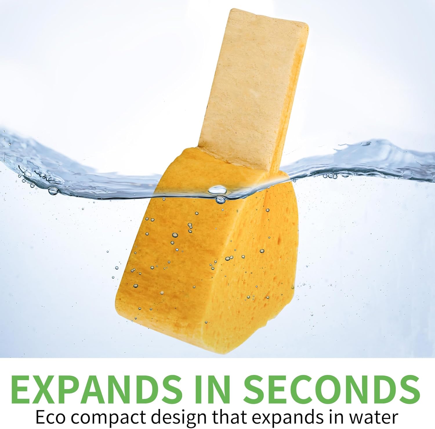 postable Thier -Up Spons - Expanding, Non-Scratch, Plant-Based