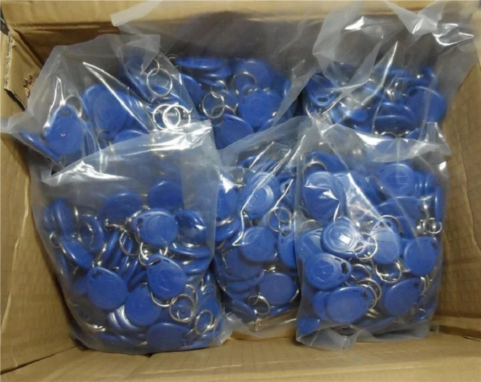 100pcs EM4305 5200 T5577 125KHZ Copy EM ID Keyfobs Rewritable Writable RFID Tag Key Ring Card Proximity Token Access Duplicate(ID T5577 Copy all-01)