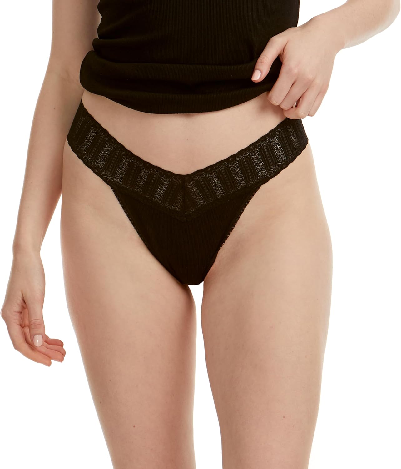 hanky panky - Eco RX Original Rise Thongs for Women | Cotton Underwear, Sustainable Tencel Material | One Size 4-14 | 3 pack - Image 2