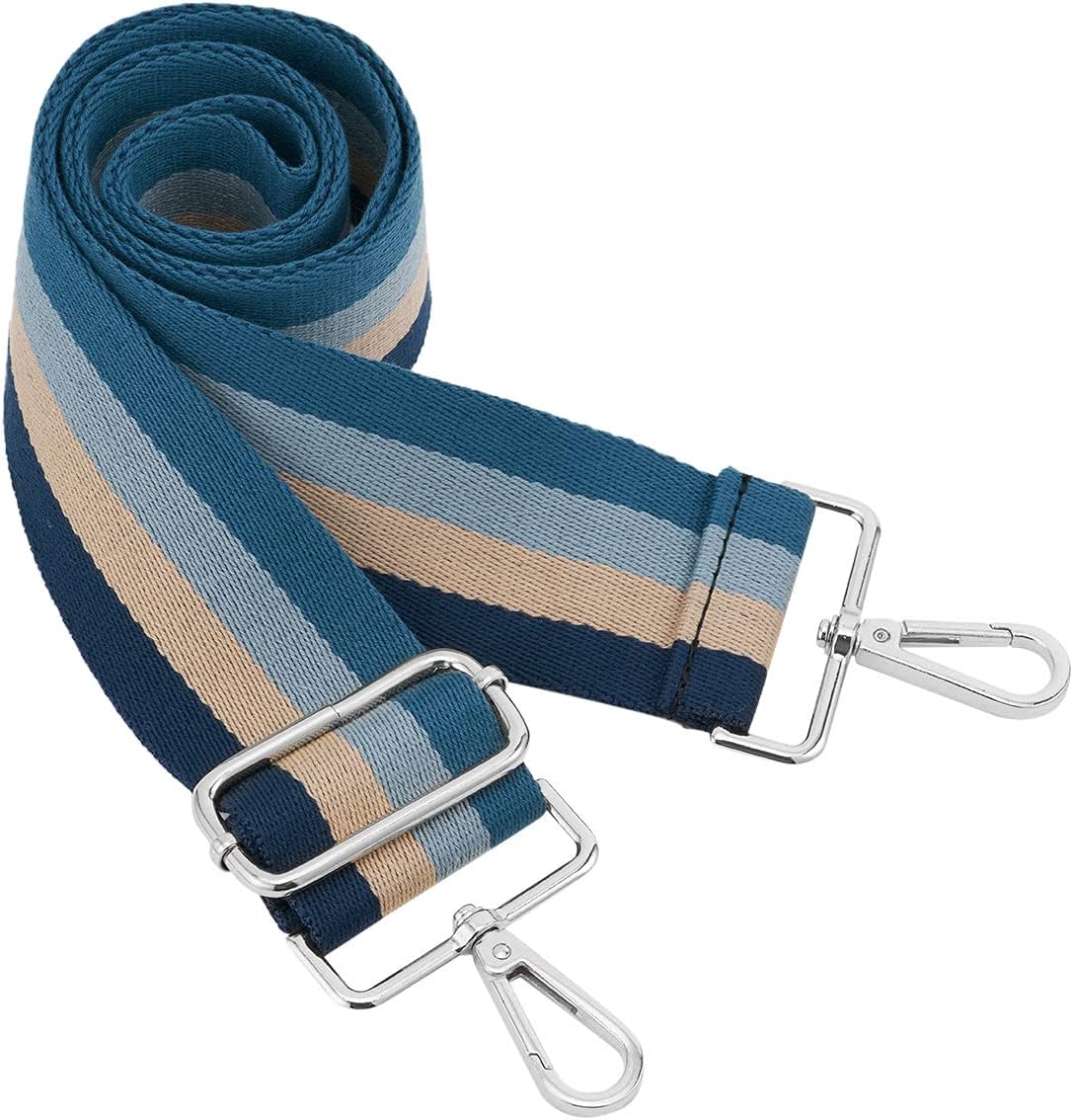 Silver Buckle Wide Shoulder Strap Adjustable Replacement Belt Crossbody