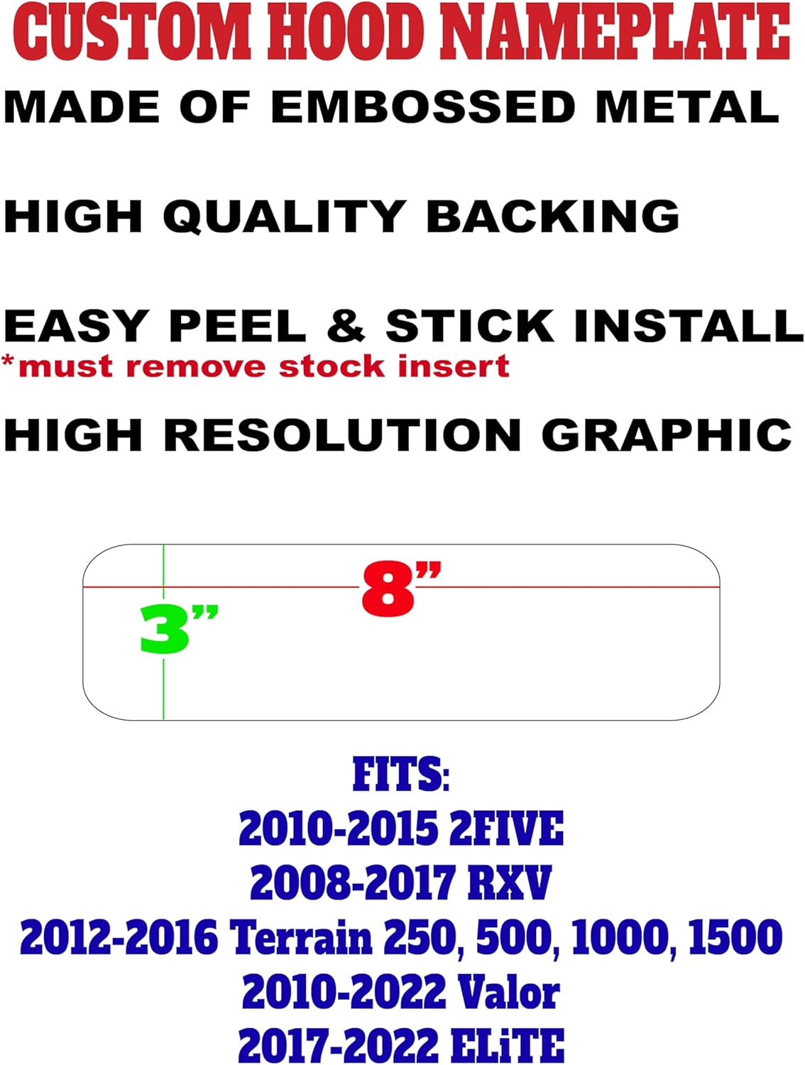 Embossed Metal Black and Grey American Flag EZ-GO RXV Golf Cart Front Name Plate. Fits 2008-2025 Gas & Electric EZGO RXV Valor Terrain Elite (2008-2025 8"x3" Size w/Custom Text)