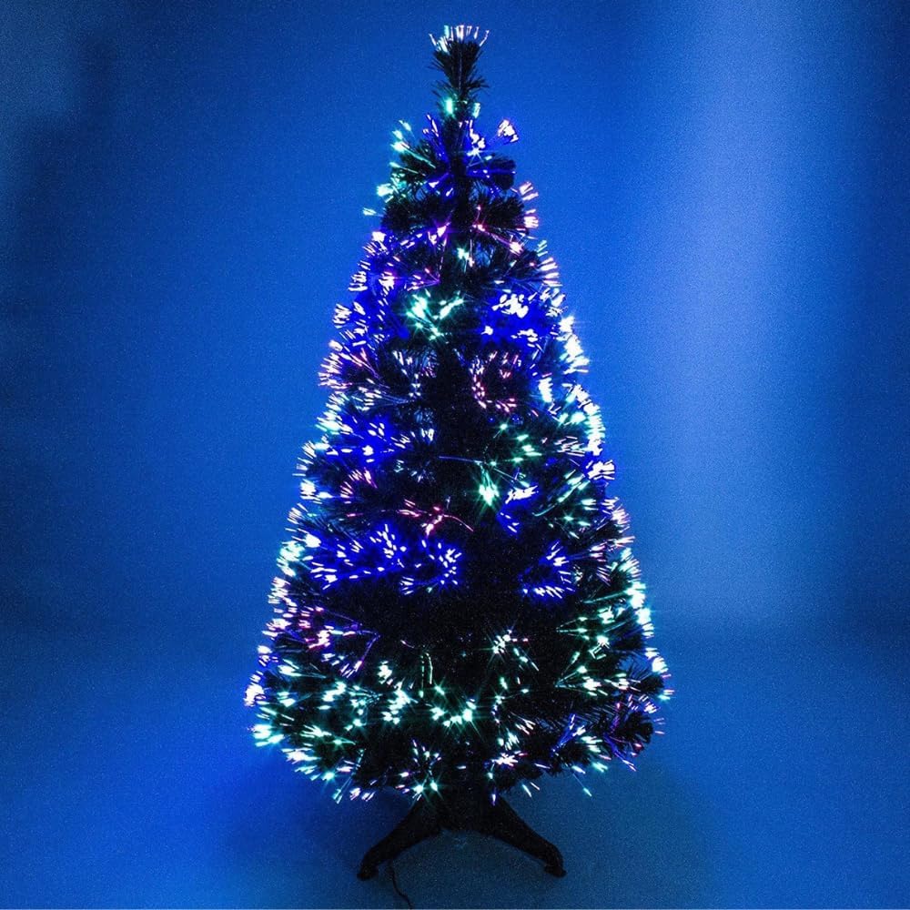 3FT Green Fibre Optic Artificial Christmas Tree Multicolor Color