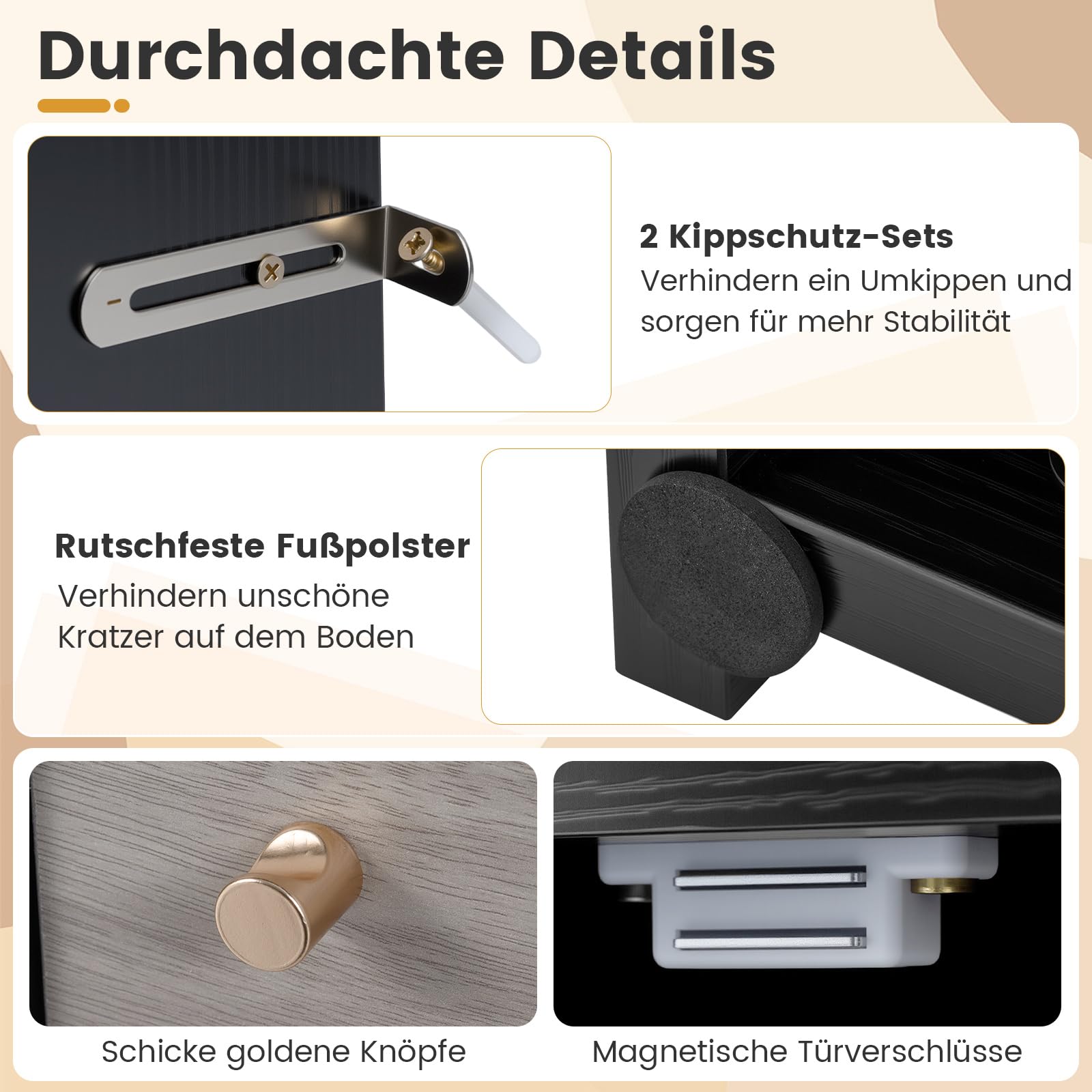 COSTWAY TV-Schrank mit LED-Lichtern für 65" Fernseher, Fernsehschrank mit verstellbarem Regal & offenem Fach für Einbaukamin, TV Lowboard für Wohnzimmer & Schlafzimmer, Schwarz