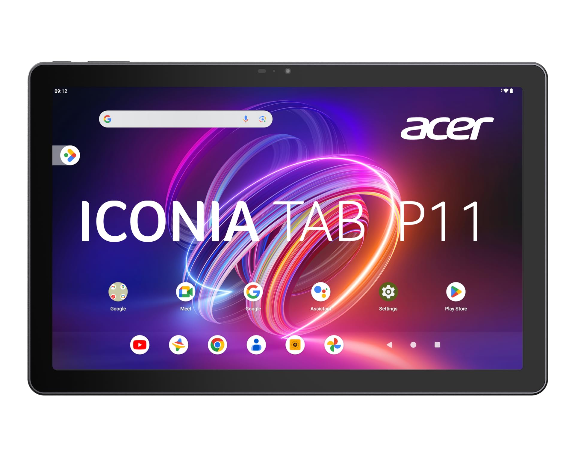 Acer Iconia Tab P11, Tablette Tactil 11'' 2K WUXGA IPS avec Portfolio Case (MediaTek MT8781, RAM 8 Go, SSD 128 Go, Bluetooth, USB-C, Wi-Fi, MicroSD, Android 14), Tablette Noir Finition Métal