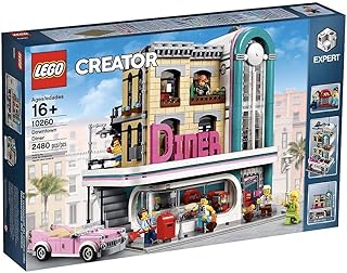 مجموعة أدوات بناء العشاء من ليجو 10260 كرياتور داون تاون (2480 قطعة)، بلاستيك