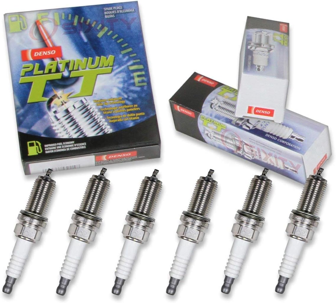 Denso 4503 Platinum TT PK16TT spark plugs six pack