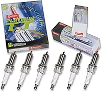 Denso #4503 Platinum TT Spark Plugs 6-Pack - Twin-Tip Design for Long-Lasting Performance & Durability