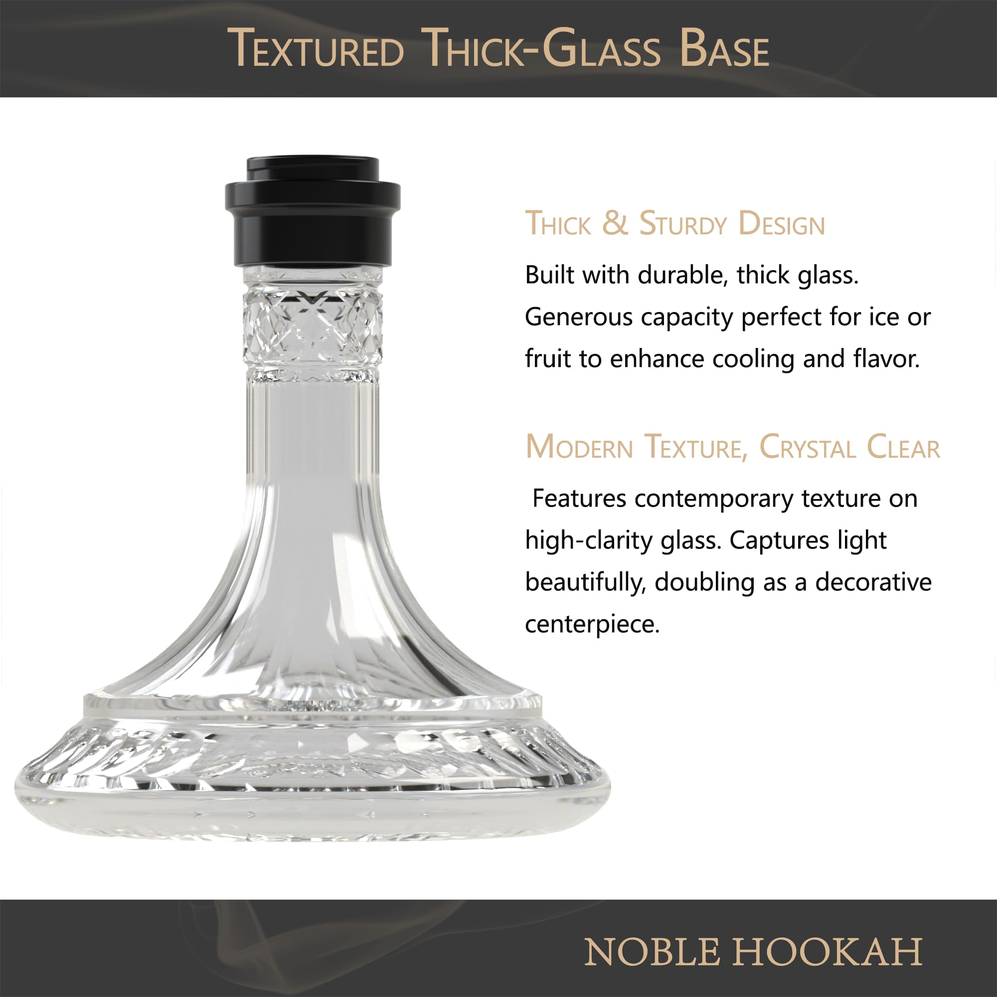 NOBLE HOOKAH 62,6 cm Set de Shisha 4 Conexiones con Cabezal de Narguile Gran Narguile de Tubo de Aluminio con Colador de Melaza de Aluminio, Equipado con 4 Mangueras de Silicona y Asa