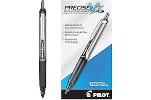 Pilot Precise V7 RT Refillable & Retractable Liquid Ink Rolling Ball Pens,...