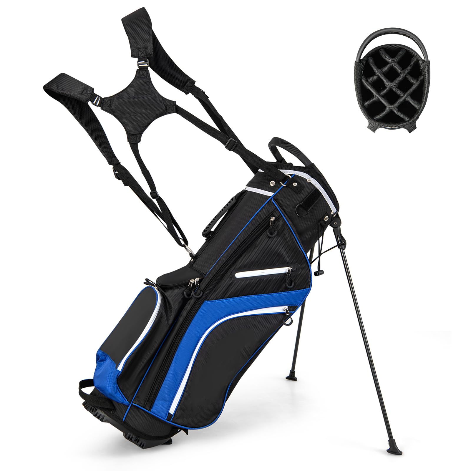 Costway Golf Stand Bag Lightweight Golf Club Bags With 14