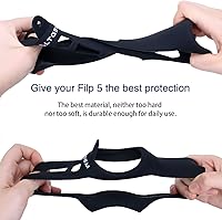 Vista 5 de LTGEM - Funda de silicona compatible con JBL FLIP 5 Altavoz Bluetooth portátil impermeable, carcasa rígida, bolsa de almacenamiento de transporte