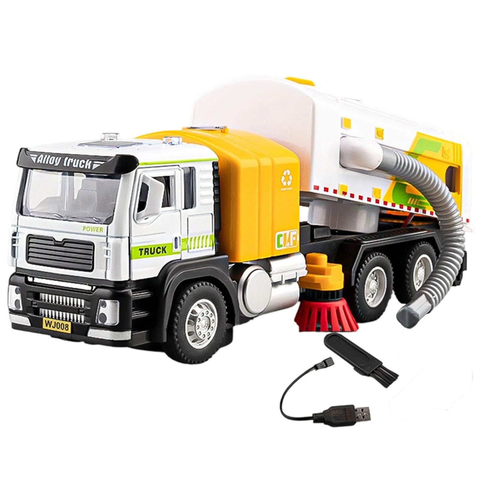 CaeorKvor Fun Street Sweeper Toy Sturdy Construction Fun Play for Children Motor Skills Development Manual Toy