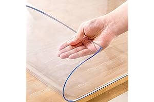 17 x 42 inch Clear Desk Mats on Top of Desks