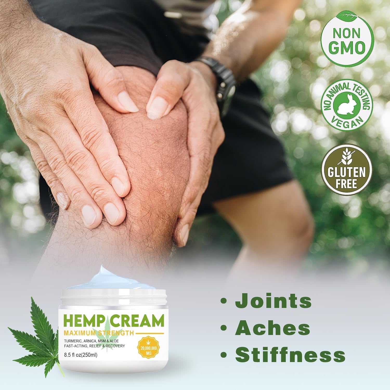 Amazon.com : Derggzey Natural Hemp Cream 8.5 fl oz - with Arnica