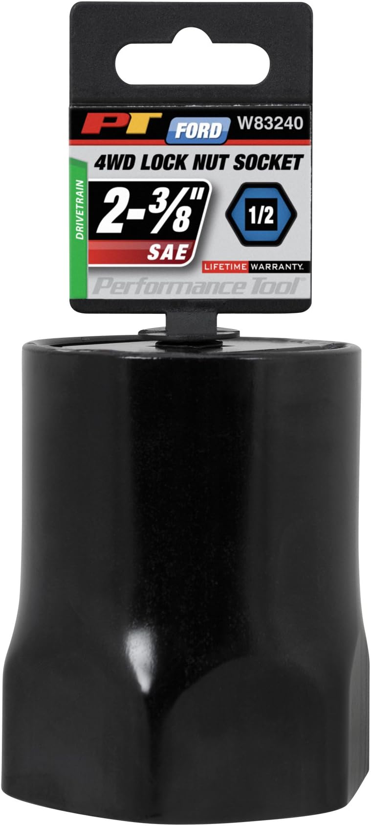Performance Tool W83240 Toyota 1/2" Drive Hex Lock Nut Socket, 55mm Used on Toyota FJ, LN, And RN Models