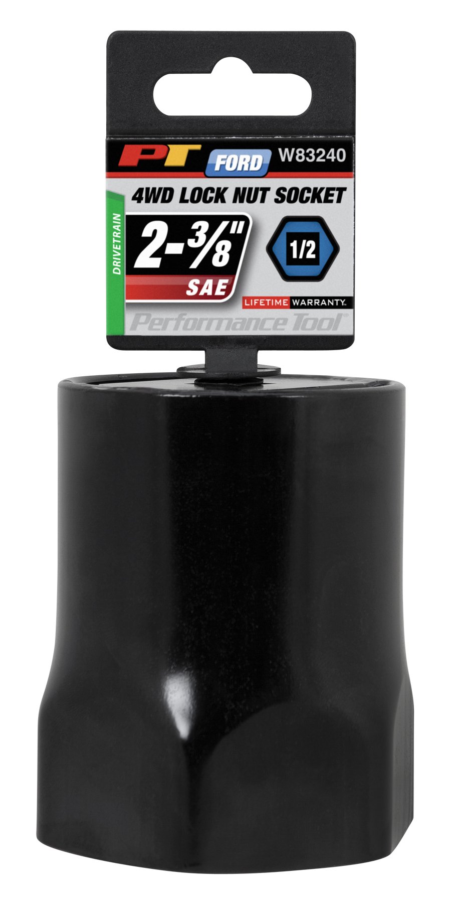 Performance Tool W83240 Toyota 1/2" Drive Hex Lock Nut Socket, 55mm Used on Toyota FJ, LN, And RN Models