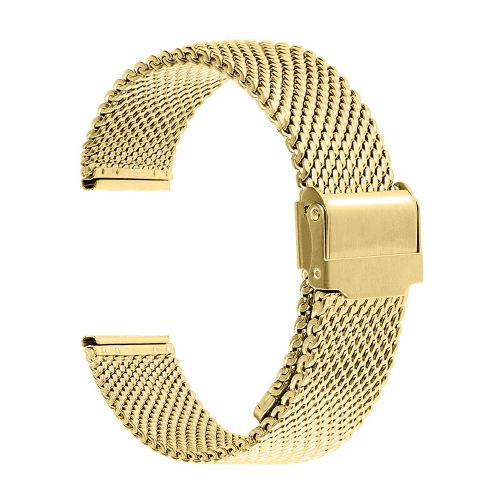 1.0 Bracciale con cinturino per orologio in acciaio inossidabile con passante a maglia milanese 18mm 20mm 22mm 24mm Bracciale con cinturino di spessore 3mm Cinturini per orologi