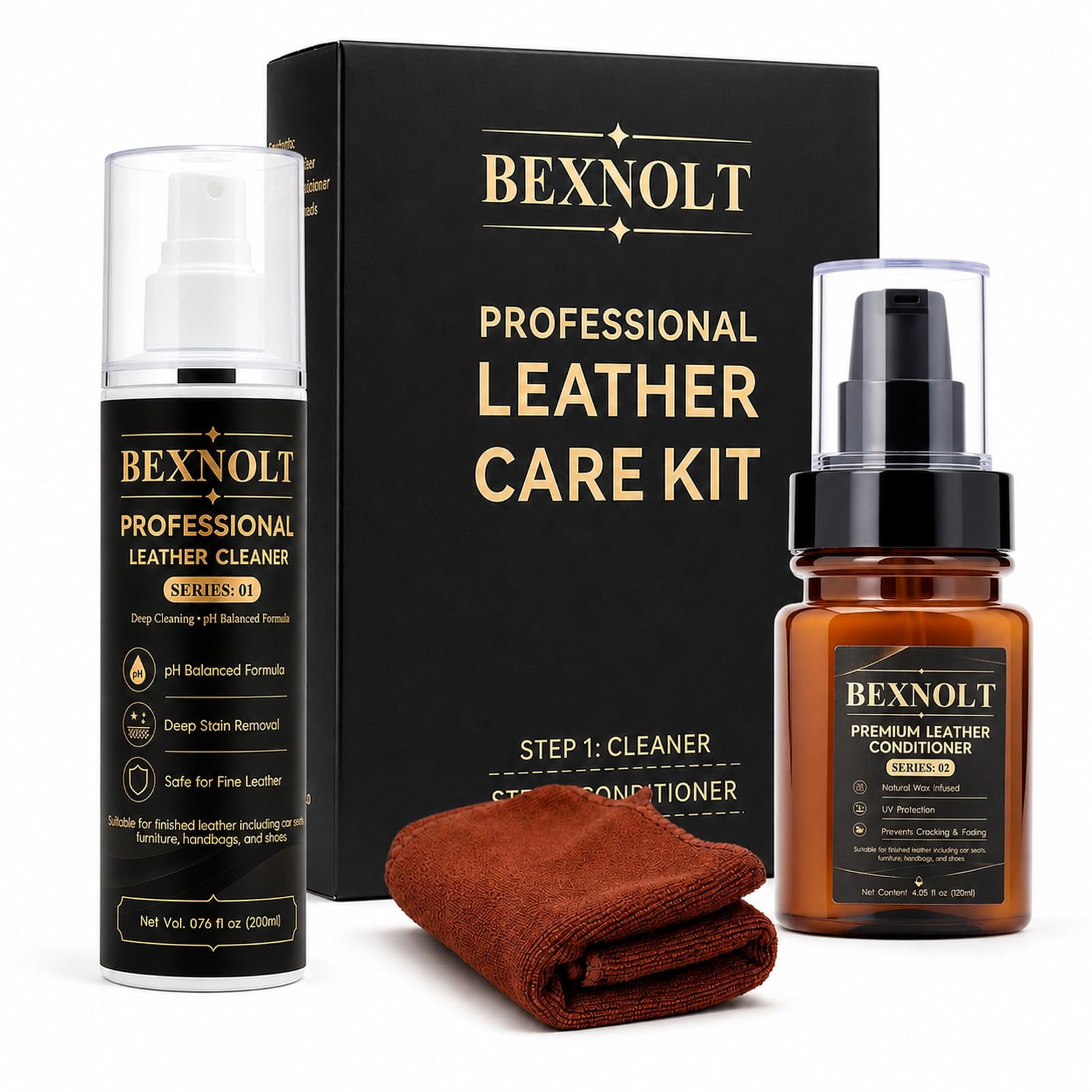 Kit detergente e balsamo per pelle | con asciugamano in microfibra