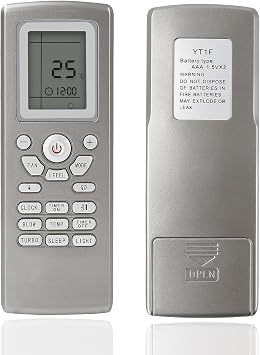 AC Remote Control for Gree Air Conditioner, YT1F Air Conditioner Remote Control Compatible with Gree Air Condition Mcquay LENNDX Aermec YT1F YT1FF YT1F1 YT1F2 YT1F3 YT1F4
