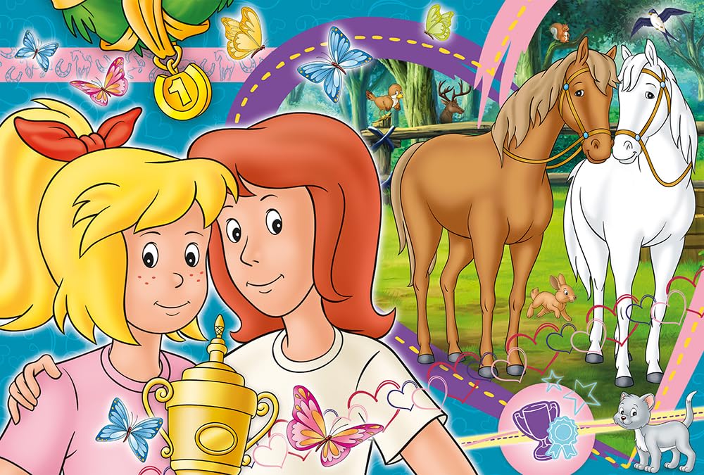 Schmidt Spiele Puzzle 56320 Bibi and Tina Horse Happiness 100 Pieces Children's Puzzle Multi-Coloured