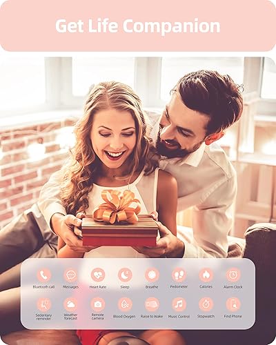 Miniatura 8 de Parsonver Reloj inteligente para mujeres y hombres (respuestahacer llamadas), rastreador de actividad física con monitor de frecuencia cardíaca,