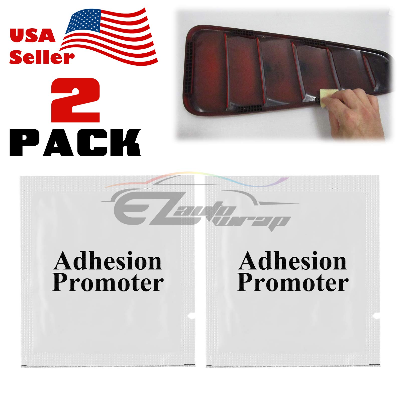 EZAUTOWRAP 2 Piece Automotive Adhesion Adhesive Promoter Sponge Double Tape Vinyl Wrap Primer 94-A