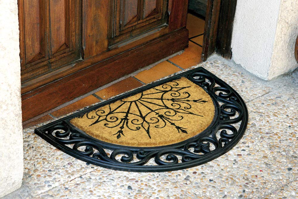 TAPIS COCO CORAL DEMI LUNE 45X75 85031