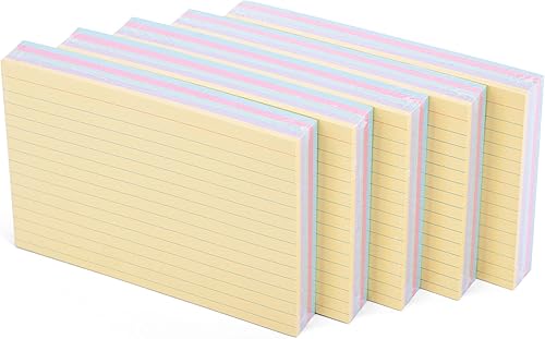 Miniatura 7 de Mintra Tarjetas de índice de oficina (5 unidades de 100 unidades), 4 pulgadas x 6 pulgadas)
