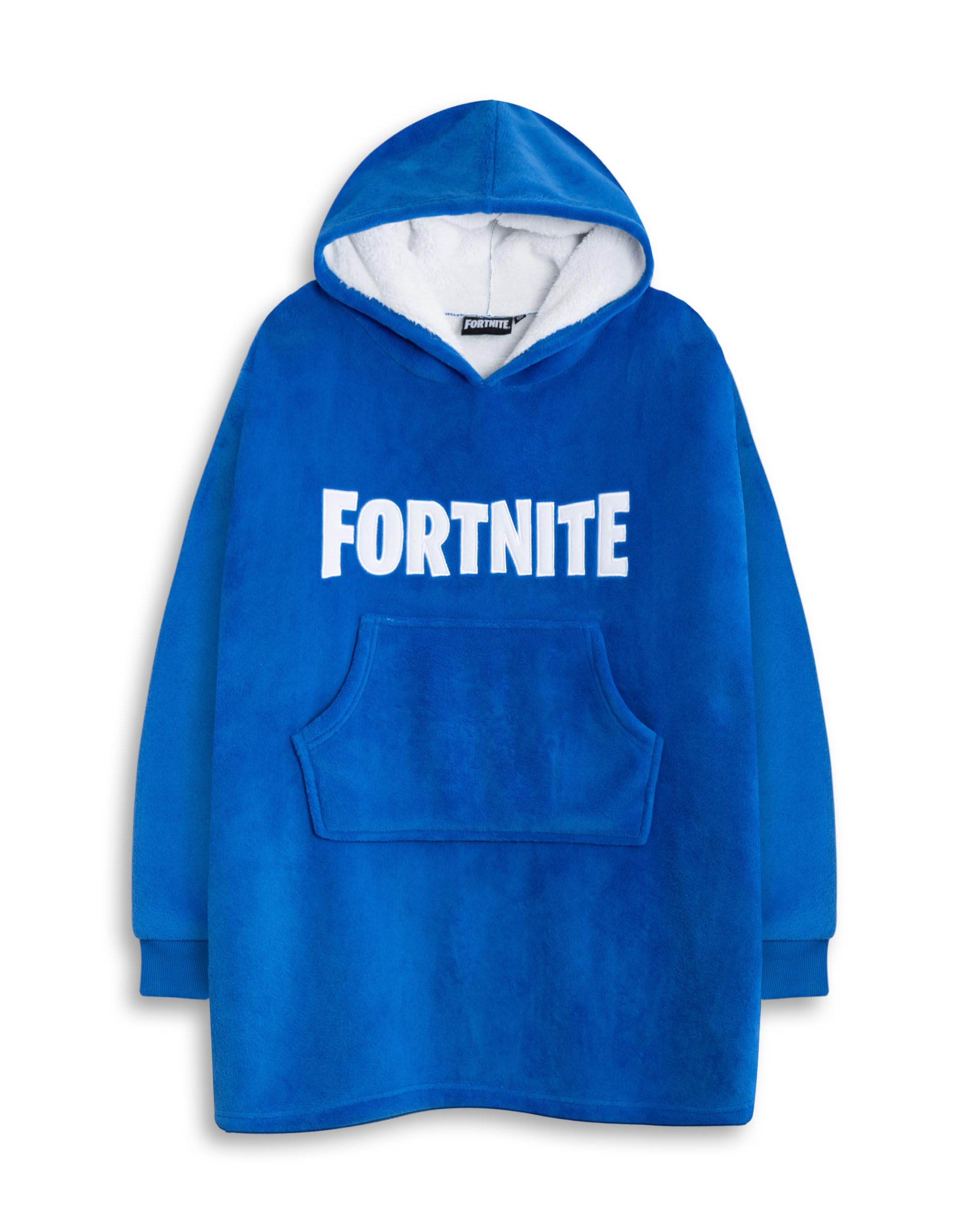 Vanilla Underground Unisex Blue Fortnite Kids Character Blanket Hoodie (One Size)