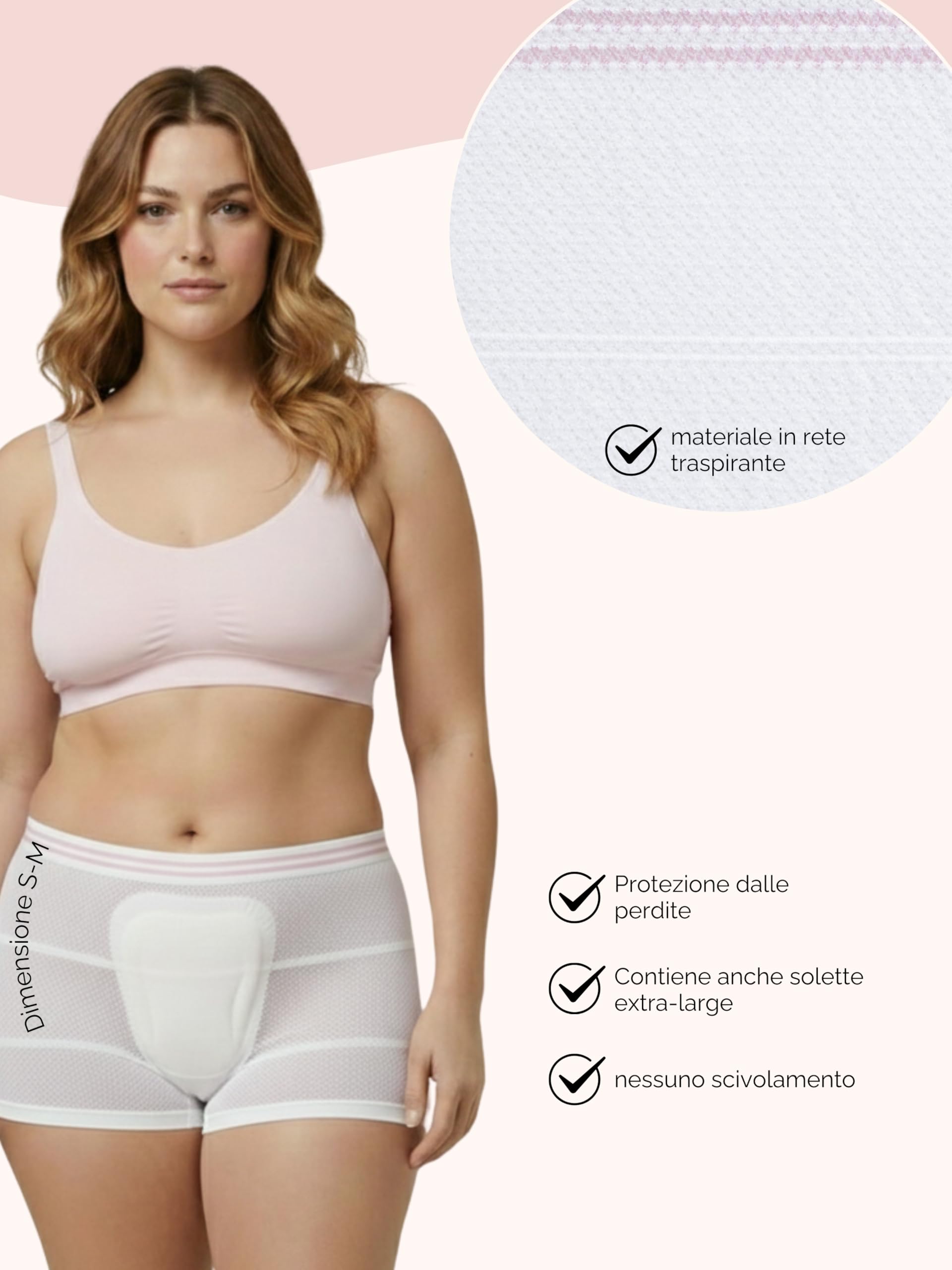 Herzmutter Intimo Post-Parto - Confezione da 7 - OekoTex - Slip Premaman - Intimo monouso per Donna 9500